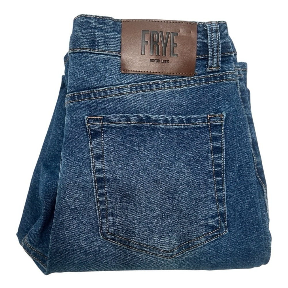 FRYE Women's Classic Blue High Waist Straight Leg Jeans Size 6 W28 - Picture 4 of 9